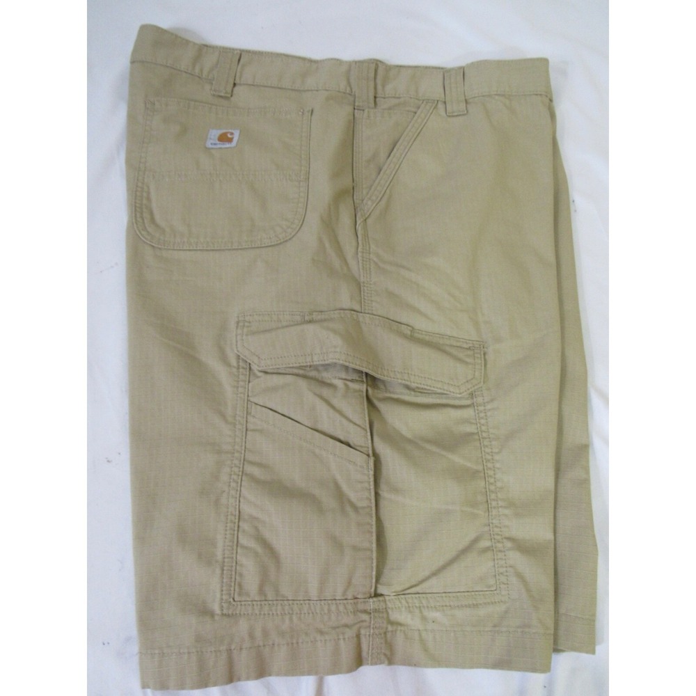 Carhartt Shorts Men's 42 Tan Short 11" Force Cargo Cotton Khaki Tan Relaxed‎ Fit